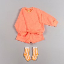 아동용 네온컬러로 화사한 상하 반바지세트