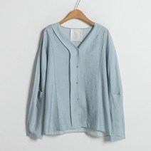NAIN 얼루어 브이넥 블라우스 BL-3979