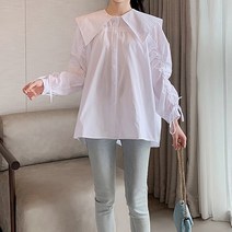 임부복 긴팔 루즈 셔츠