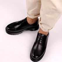 레트로무드 남성용 통굽 캐주얼 구두 I-224