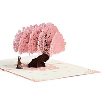 또죠 3D 100일 1000일 영원히 카드, 혼합색상, 1개