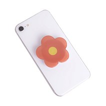 메르시밴드 소프트 플라워 그립톡, 브라운, 1개