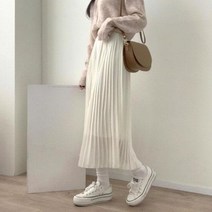 탱커스 허리밴딩 플리츠 스커트