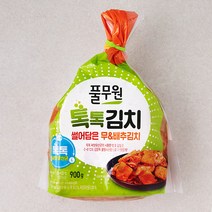 풀무원 톡톡 썰어담은 무 & 배추김치, 900g, 1개