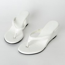 쿠키세븐 에나멜 웨지힐 플립플랍 쪼리 A0998