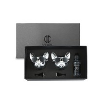 디씨네트워크 차량용 불독 방향제 유광실버 2개 오일향, 1세트, 블랙체리