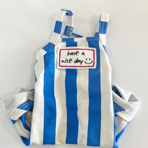 반려동물 ST 멜빵 나시 올인원, 블루