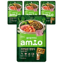 풀무원아미오 고양이 자연담은영양식 습식사료, 연어, 50g, 4개