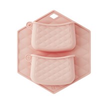 락앤락 살롱 실리콘 손잡이 앤 받침세트 CKT224S01, 1세트, PIK