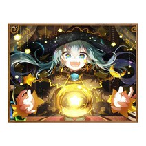 순잠 깜찍 모던 수채화 유채화 개릭터 그림그리기 DIY 세트 40 x 50 x 2.5 cm, 2 마법소녀
