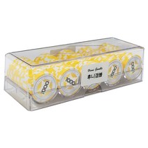 후니갬블 스타 숫자 1000 클레이 포커칩 100p + 아크릴케이스 세트