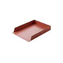 스타 3색 컬러 서류 및 용지 정리함 A4, 1단, 03 레드