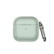 파트리크 클리버 에어팟 프로 케이스 + 카라비너, 화이트그린