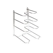 데코즈인 스토피아 모던 후라이팬 정리대 일체형, 실버