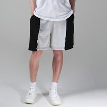 하이후 남성용 컷팅 배색 와이드 밴딩 반바지