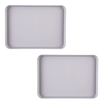 1인 밥상 인테리어 베이직 트레이 2p, 그레이