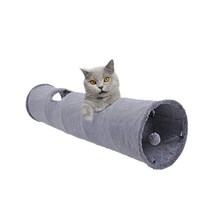 PETCA 고양이 초대형 숨숨집 터널 하우스, 그레이, 1개