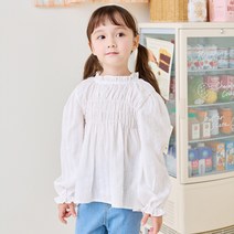베베쥬 여아용 엔젤 프릴 블라우스