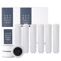 아토젯 클렌징 주방 핸디형 바디 리필 필터 6p + 헤드필터 3p 세트, 1세트
