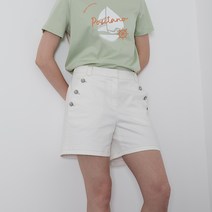 올리비아로렌 여성용 스트라이프 반바지 VVBDSYF7141