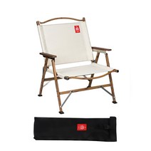 라그렌 캔우드 접이식 캠핑 의자, 1개, 오트밀