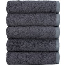 클라우망 호텔 타올 200g 30수 뱀부얀, 5개, 그레이