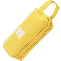 아뜰라임 대용량 큰 펜슬 방수 필통, 옐로우, 1개