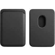 제이엔 맥세이프 카드지갑 휴대폰 케이스, 블랙, 1개