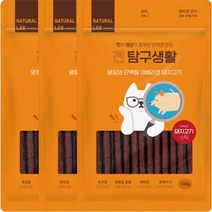 네츄럴랩 강아지 견탐구생활 스틱 간식 100g, 이베리코돼지고기, 3개