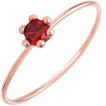 여성용 14K 탄생석 데일리 컬러 반지   케이스