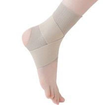 쿼르디 발목 보호대 얇은 앵클 스트랩 밴드 베이지, 1개