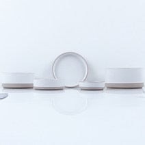 차곡차곡 1인 식기세트 5p, 화이트, 5종