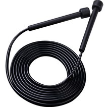 피어니스트 길이조절 가벼운 유산소 줄넘기, 블랙