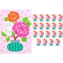 EVA 모자이크 아트 민화, 20개, 모란도