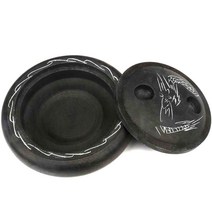 리즈제이니 미술 화방 서예 원형 벼루 09 오리지널 스톤 아이즈, 1개