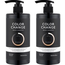 CH6 컬러 체인지 블랙 알로포시아 새치염색 탈모기능성 샴푸, 400ml, 2개