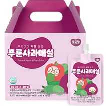 또또맘 우리아이 시원습관 푸룬사과매실 주스, 푸룬 + 사과 혼합맛, 1박스