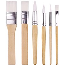 마켓피아 수채화 브러시 아크릴 붓 6종 세트 01, 1세트