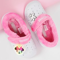 프로월드컵 여아용 미니마우스 미니폼 라이팅 논슬립 털실내화