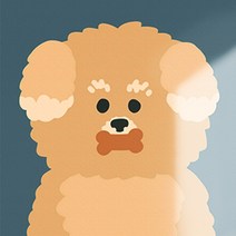 아트조이 DIY 명화그리기 20 x 20 cm, 크림 푸들