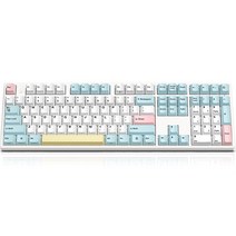 아콘 염료승화 마시멜로우 무접점 Type C 키보드 45G, 화이트, NCK88, 일반형