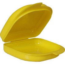 다르니나 틀니 보관 소형 케이스, 1개, 옐로우