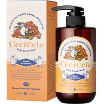 쎄씨쎌라 아로마 에센셜 바디스크럽 워시 시트러스 앤 버베나 향, 1개, 500ml