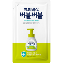 크리넥스 버블버블 핸드워시 힐링그린 리필, 1개, 200ml