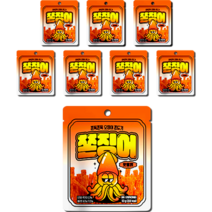 쫀슐랭 쫀징어 핫불닭맛, 50g, 8개