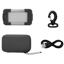 KEEP 캠핑 휴대용 대용량 파워 LED 충전식 멀티 랜턴 7800mAh + 전용 하드 케이스 + 랜턴 고리 + 충전 케이블, 1세트, 그레이