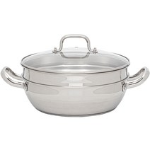 퀸센스 올스텐 인덕션 찜기 2단, 지름 32cm x 가로 43.6cm x 세로23.5cm, 1개