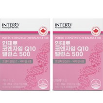 인테로 코엔자임 Q10 밸런스 500 30g, 60정, 500mg, 2개