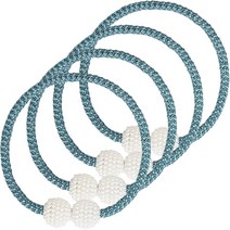 마켓피오 자석 진주 커튼 고정끈, 4개, 타입6