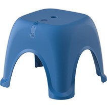 더자카 심플 라운드 욕실의자 블루, 1개